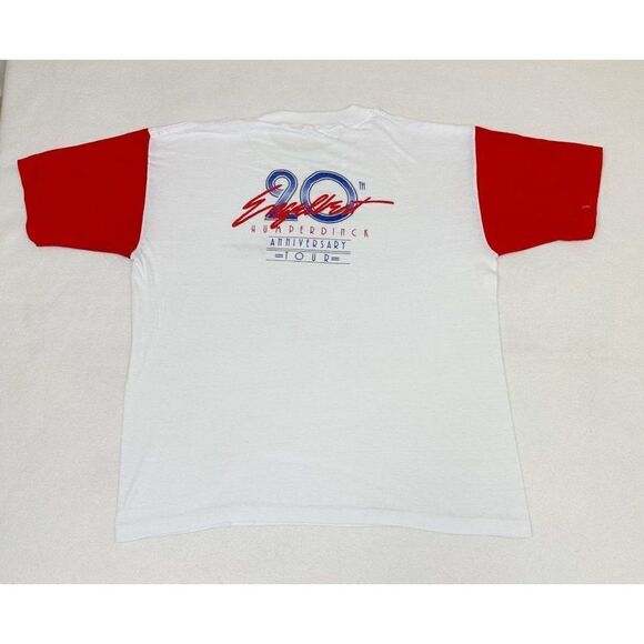 Vintage 1987 Engelbert Humperdinck 20th Anniversary Tour T-Shirt Roll Sleeve - Picture 5 of 11
